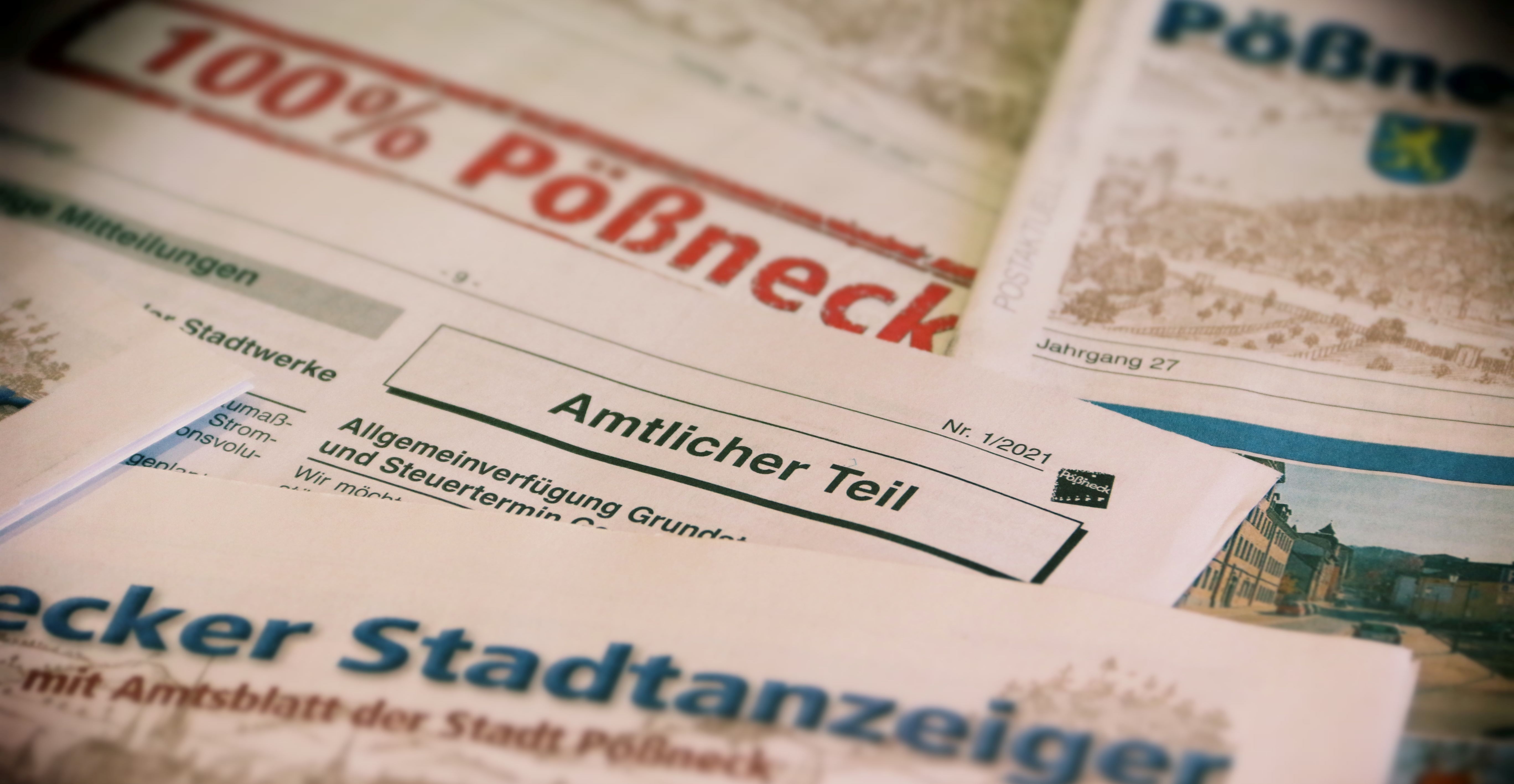 Detailaufnahme Amtsblatt 