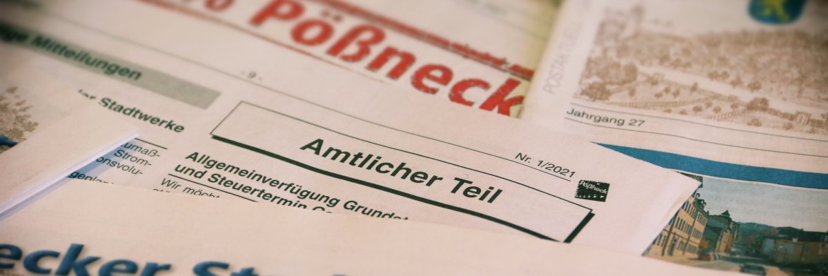 Amtliche Bekanntmachungen Detailaufnahme Amtsblatt