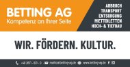 Logo Betting AG mit dem Slogan "Wir fördern Kultur"