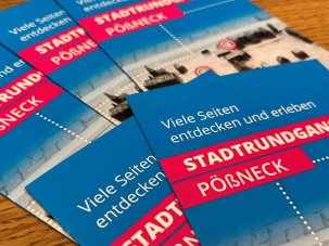 Nahaufnahme Faltblatt Historischer Stadtrundgang