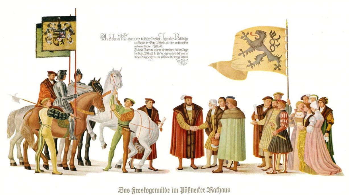 Darstellung eines Freskogemäldes