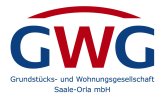 Schriftzug GWG in Großbuchstaben