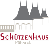 Schriftzug und Silhouette Schützenhaus