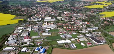 Gewerbegebiet Pößneck Ost aus Vogelperspektive
